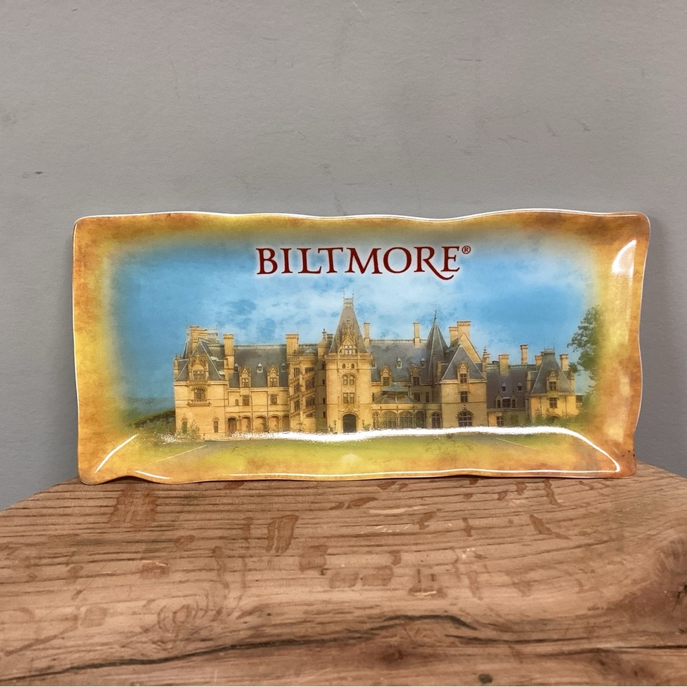 🟡 Biltmore Ceramic Crafted Souvenir Trey - Trinket Dish - Ashtray - Like New - Picture 2 of 8